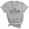 TeesAndTankYou Skyline Brazil Shirt Unisex 3X-Large Grey view 1