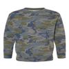 RABBIT SKINS Toddler Fleece Long Sleeve Pullover Sweatshirt, Vintage Camo, 2 view 1