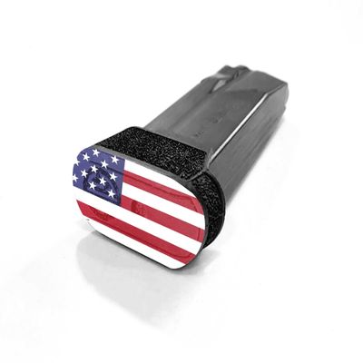 Mossy Oak Graphics Pistol Mag Skin Decals, Patriotic USA Flat Flag, Premium Vinyl Decal 13 Piece Sheet, Easy DIY Install, Matte Finish, Made in USA