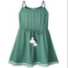 Bonny Billy Big Girls Spaghetti Straps Solid Cotton Kid Beach Dress 10-11 Years Apricot-1 view 1