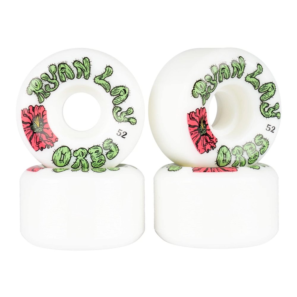 Welcome Skateboard Wheels Orbs Specters Ryan Lay White 52mm 99A