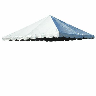 20x20 Replacement Tent Top for Weekender West Coast Frame Party Tents, White 14oz PVC Vinyl, Waterproof UV Resistant Heavy Duty Canopy Cover, Frame not Included - Tent Top ONLY