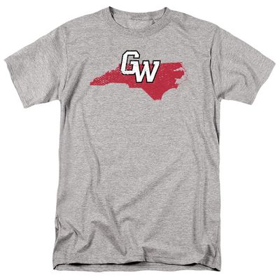 Gardner-Webb University Official GW North Carolina Unisex Adult T Shirt,GW North Carolina, 5X-Large