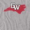 Gardner-Webb University Official GW North Carolina Unisex Adult T Shirt,GW North Carolina, 5X-Large view 2
