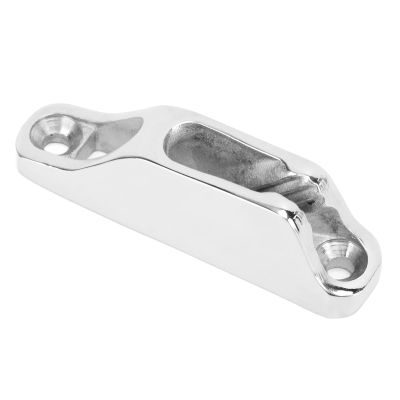 Aramox Boat Rope Clam Cleat,18x80mm Marine Grade 316 Stainless Steel Clam Cleat for 3 to 6mm Line Ship Kayak Accessories