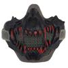 Tactical Half Face Fangs Mask Airsoft Mesh Mask Halloween Mask Skull Mask for CS Hunting Paintball Shooting Cosplay view 1