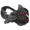 Tactical Half Face Fangs Mask Airsoft Mesh Mask Halloween Mask Skull Mask for CS Hunting Paintball Shooting Cosplay view 3