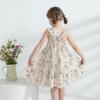 YOUNGER TREE Toddler Girl Outfits Baby Ruffled Sleeveless Princess Dresses Tutu Skirt Summer Sleeveless Smocking Casual Dress(2-3T,Khaki) view 3