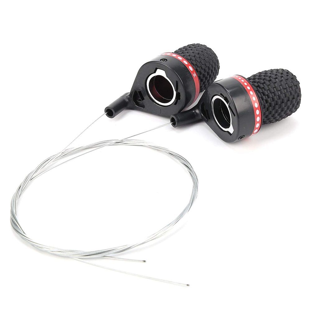 Bicycle Twist Grip Gear Shifters, Mountain Bike Speed Lever Shift Derailleur Handle Bar Twisted Grips Transmission Replacement Rolling Stick Device for Cycling Commuter Folding Road Bike Accessories