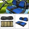 NOKINS Golf Cart Club Car DS 2000.5-Up Diamond Seat Covers Kit, Fits Club Car DS OEM Standard Front Seat Cushion, Golf Cart Vinyl Seat Cover, No Nails Required (Blue and Black) view 3