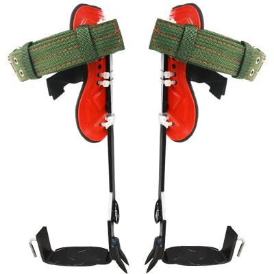 Tree Climbing Spike Set, Adjustable Tree Climbing Spikes Shoes Climbing Tool with Harness, Non-Slip 2 Claws Tree Climbing Spurs for Fruit Picking and Hunting, Thickened Pedals