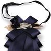 Galsawi Rhinestone Wedding Bow Tie Ribbon Pre-Tied Bow Tie Bowknot Necktie view 2