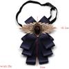 Galsawi Rhinestone Wedding Bow Tie Ribbon Pre-Tied Bow Tie Bowknot Necktie view 4