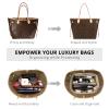 OPPOSHE Purse Organizer Insert for Handbags, Softened Felt Bag Insert Organizer for Tote, Compatible with LV, Coach, MK, Kate Spade, Goyard, Longchamp (Beige, XX-Large) view 3
