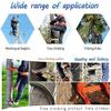 Portable Non-Slip Tree Climbing Spikes Set with Safety Belt Adjustable Lanyard Rope Rescue Belt for Tree Climbing, Jungle Survival, Picking and Hunting(Size:Model 250) view 3