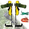 Tree Climbing Spike Set, Non-Slip Tree Climbing Tool with Harness, Adjustable Climbing Trees Artifact for Outdoor Adventures and Tree Climbing Practice, 2 Claws, Strong and Sharp view 1