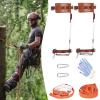 Tree Climbing Spike Set with Harness, Stainless Steel Tree Climbing Tool for Climbing Safety, Climbing Trees Artifact for Outdoor Adventures and Fruit Picking, 2 Claws view 1