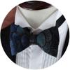 Galsawi Men's Pre-Tied Bow Tie Handmade Feathers Bowtie Adjustable Length Necktie view 3