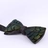 Galsawi Men's Pre-Tied Bow Tie Handmade Feathers Bowtie Adjustable Length Necktie view 2