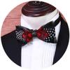 Galsawi Men's Pre-Tied Bow Tie Handmade Feathers Bowtie Adjustable Length Necktie, One Size view 3