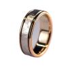 Vsoruln Engagement Imitation Diamond Rings for Couples Set,3 pc His and Her Wedding Ring Set, Hypoallergenic Rose Gold Ring Set, Cubic Zirconia Bride Promise Rings Set, Size 6-13 (4MM women's, 7) view 1