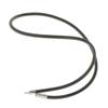 16 Inch 3mm Fashion Black Rubber Cord Necklace view 1