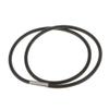 16 Inch 3mm Fashion Black Rubber Cord Necklace view 3
