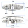 316 Stainless Steel Boat Cleats 5 Inch, Marine Grade Dock Cleats with Stainless Steel Bolts and Back Plate,Boat Dock Cleats Folding Dock Cleats for Deck and Boat (4 Pack) view 2