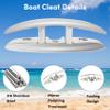 316 Stainless Steel Boat Cleats 5 Inch, Marine Grade Dock Cleats with Stainless Steel Bolts and Back Plate,Boat Dock Cleats Folding Dock Cleats for Deck and Boat (4 Pack) view 4