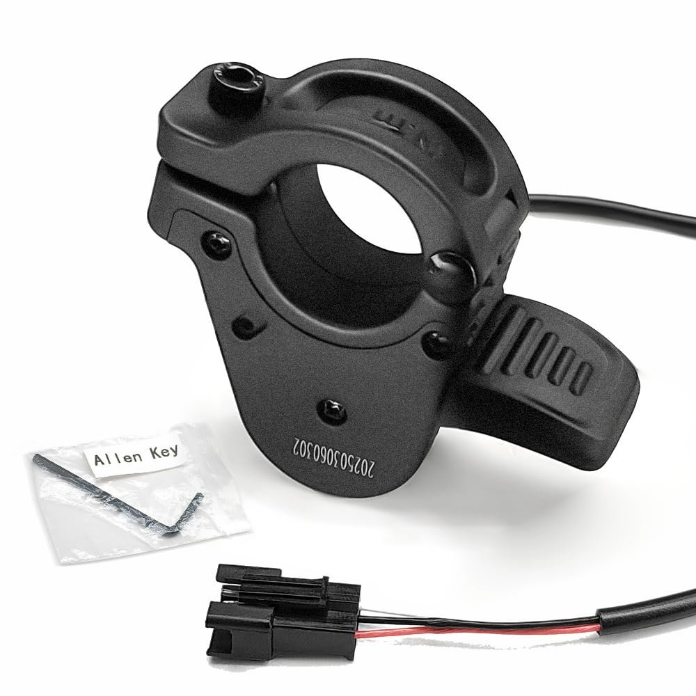 HUDAMZKY Ebike Thumb Throttle WUXING 300X Right/Left Hand Quick Disassembly Throttle for 24V 36V 48V 60V 72V Electric Bicycle Accelerator(300X SM Plug)