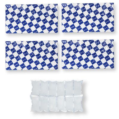 Disposable Ice Packs Sheets for Frozen Food Shipping, Cold Freezer Packs for Coolers Lunch Box, Dry Ice Shipping Cold Packs Ice Frozen Gel Packs for Perishable Mailing Storage, 2 x 6 Cells, 4 Sheets