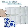 Disposable Ice Packs Sheets for Frozen Food Shipping, Cold Freezer Packs for Coolers Lunch Box, Dry Ice Shipping Cold Packs Ice Frozen Gel Packs for Perishable Mailing Storage, 2 x 6 Cells, 4 Sheets view 3