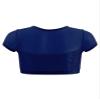 Aislor Girls Sparkly Sequins Fitness Sports Crop Tops Cap Sleeves Keyhole Back Shirt Vest 09Dark Blue^^ 6 Years view 2