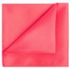 KissTies Coral Reel Mens Pocket Square Satin Watermelon Color Hanky + Gift Box view 1