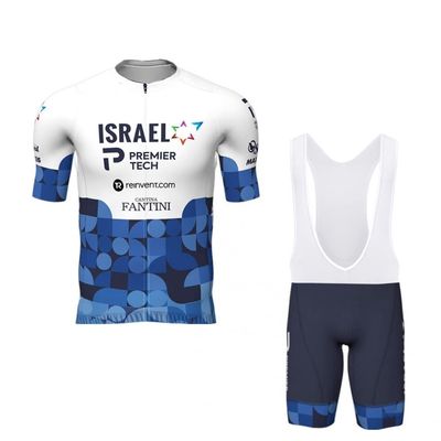 SGCIKER 2022 Professional Team ISRAEL PREMIER TECH Cycling Jersey Set For Men,Summer Short Sleeve Breathable Bike Shirt MTB Clothing Bib Short Kits 9D Gel Pad (3XL)