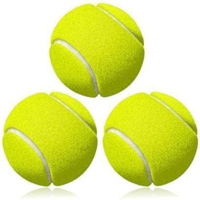 ARINEO Heavy Weight Cricket Tennis Ball ,Rubber Ball (3)