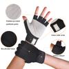 ChinFun Unisex Sailing Gloves Padded Palm Fingerless Kayaking Glove- Perfect for Paddling, Canoeing for Men Women & Youth Grey & Black XL view 2