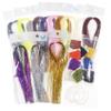 GREATFISHING Fly Tying Materials Choice Crystal Flash Tinsel Chenille Dubbing Line Yarn Realistic Nymph Bugs Scud Dry Saltwater Flies (25PC Fly Tying Materials Kit) view 2