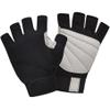ChinFun Unisex Sailing Gloves Padded Palm Fingerless Kayaking Glove- Perfect for Paddling, Canoeing for Men Women & Youth Grey & Black M view 1