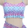 Mommy and Me Family Swimsuits One Piece Ruffle Leaves Printed Women Girls Monokini Bathing Suit QZ031 XL view 4