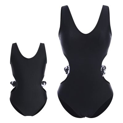 Summer Bikini Set for Mommy and Me Casual Family Swimsuits Matching Beachwear Set QZ014 11-12 Years