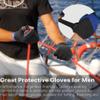 ChinFun Sailing Gloves 3/4 Finger Padded Palm Mesh Back for Comfort for Kayaking Fishing Paddling Canoeing Rowing Boaters Workout Gloves for Men Women Youth Kids Blue L view 3