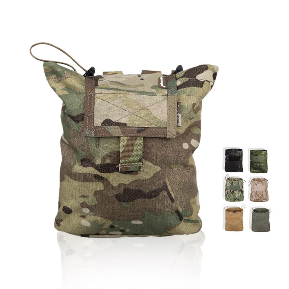Hunting Airsoft Tactical Pouch Folding Magzine Recycling Bag (Black)