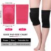 Eurzom 3 Pairs Dance Knee Pads Women Protective Non-Slip Knee Pads for Yoga Cheerleading Pole Floor Dance Volleyball(M,Black, Gray, Rose) view 4