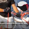 ChinFun Sailing Gloves Fingerless Grip Padded Palm for Kayaking, Fishing, Paddling, Canoeing, Rowing - Boaters Workout Accessories for Men, Women, Youth, Kids - Red L view 3
