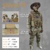 MGFLASHFORCE Tactical Vest for Men, Airsoft Molle Vest (Tan) view 3