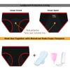 Nalwort Womens Period Underwear Menstrual Period Panties Postpartum Cotton Panties 5 Pack view 2