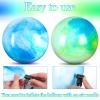 Deekin 2 Pcs 15 Inch Marbleized Bouncy Balls Large Inflatable Rubber Sensory Ball for Playground Outdoor (Blue and Green) view 3