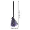 Broom Stick Props Apparel Make up Purple Cloth The Witch Witches Broom Child Detachable Toy Halloween Halloween Wizard view 2