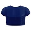 FEESHOW Kids Girls Sequins Metallic Crop Tank Tops Dancewear Athletic Sports Gymnastics Ballet Activewear Tee Shirt Dark Blue 6 Years view 2